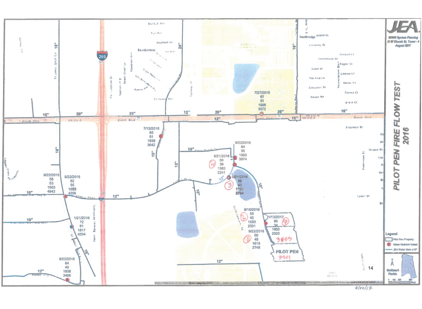 Pilot Pen Fire Flow Study