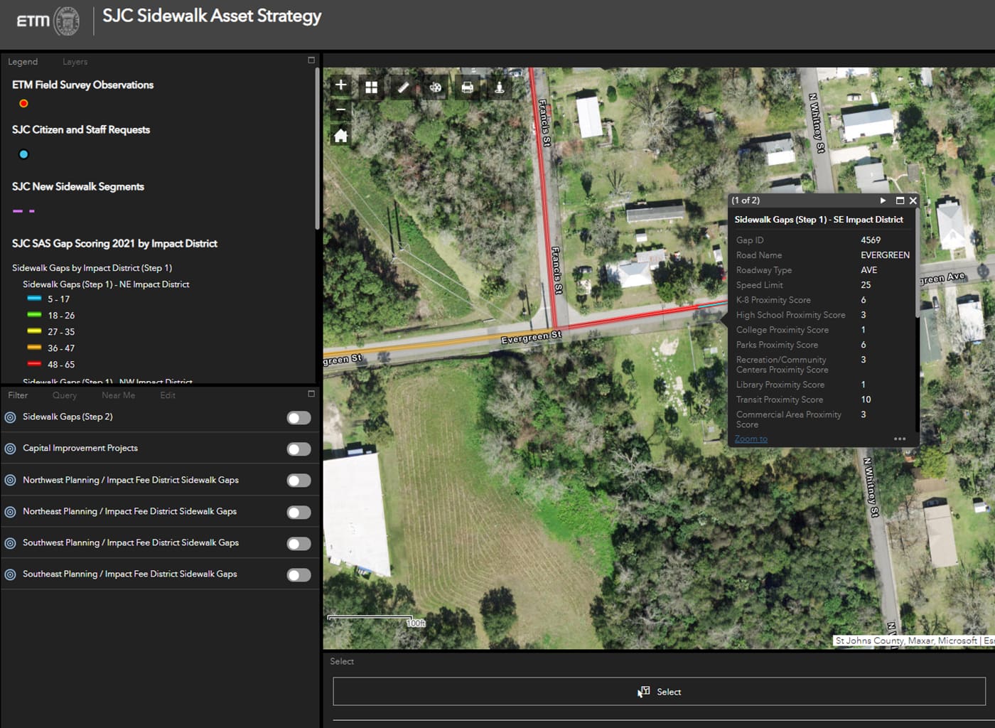 St. Johns County Sidewalk Asset Strategy