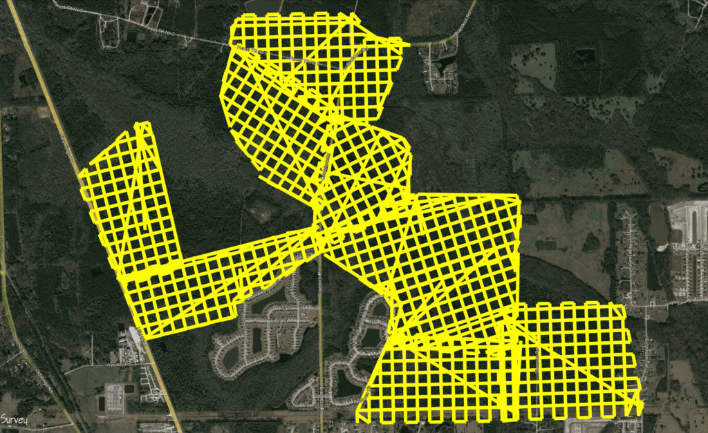Flight Lines at Grand Reserve East and Beach Park Village, Flagler County, Florida 