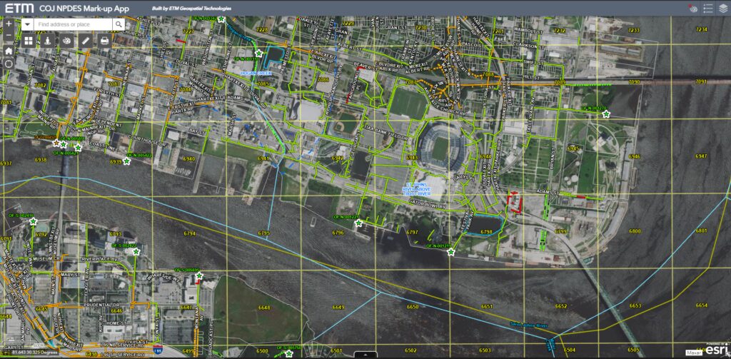 ETM Geospatial Technologies NPDES Map