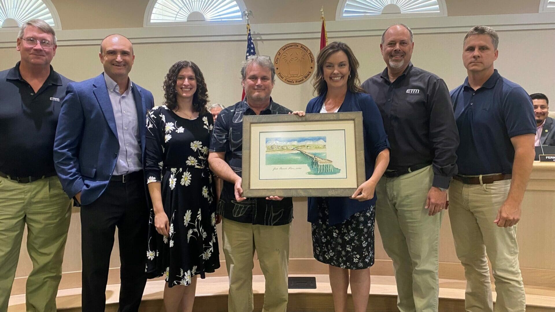 Scott Merrell Donates Paiting to City of Jacksonville Beach