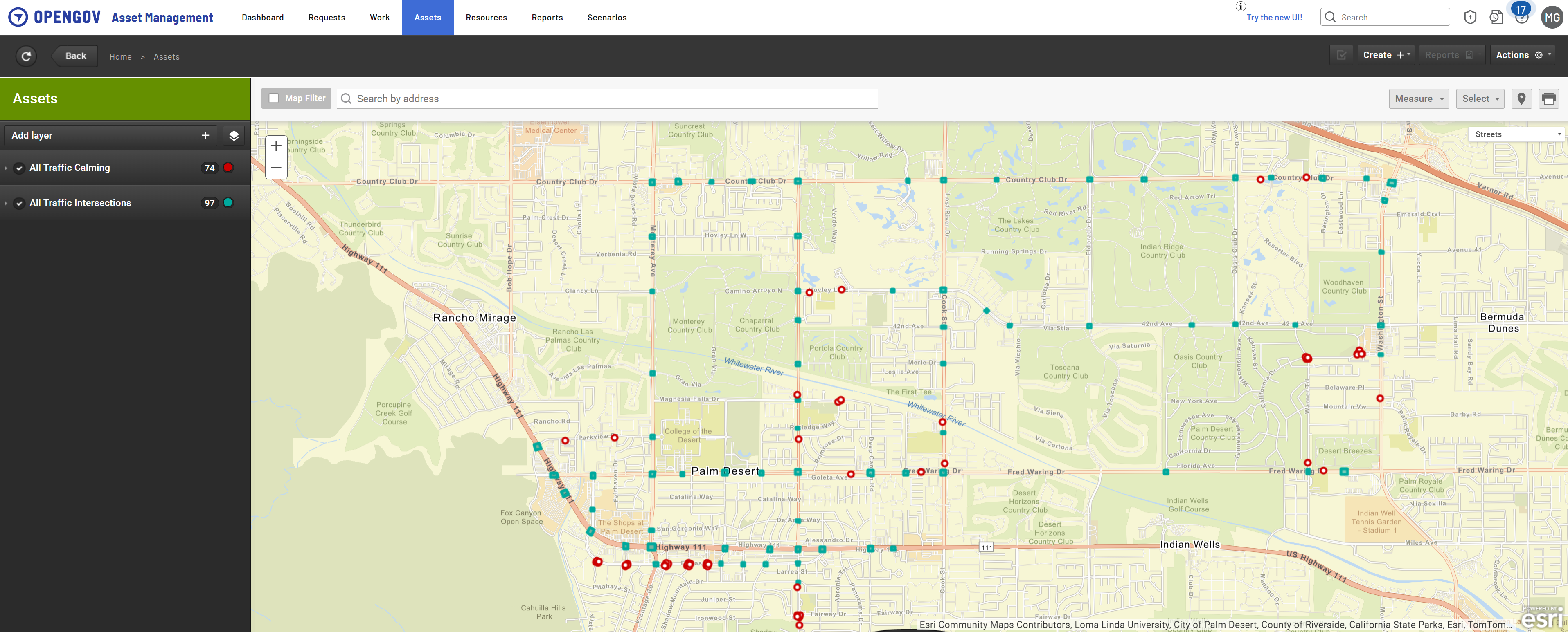 Traffic Assets City of Palm Desert