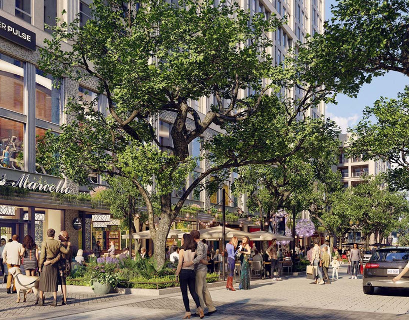 Pearl Street Street-level View Rendering